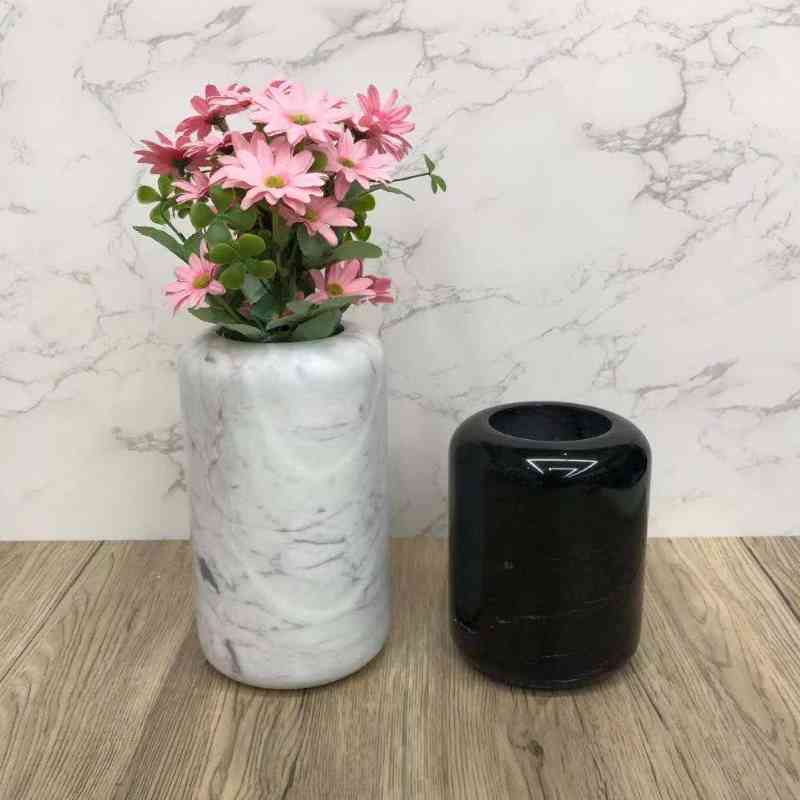 Vase de marbre Naturl décoratif de la maison simple